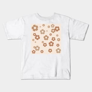 Retro Flowers Neutral Kids T-Shirt